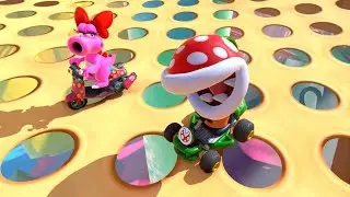 Mario Kart World - Knockout Tour - 50cc Ice Rally (Piranha Plant Gameplay)