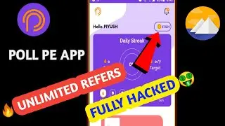 Poll Pe Refer Bypass Trick || Poll Pe Unlimited Coin Trick || New Earning App || Two Side Looters