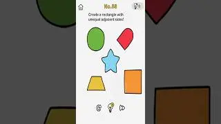 Brain Out Level 83 Create a rectangle with unequal adjacent sides!