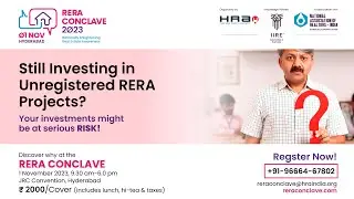 RERA Conclave Event Nov 1st Hyderabad Realtors Association HRA