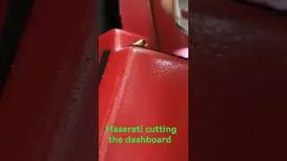 maserati cutting the dashboard