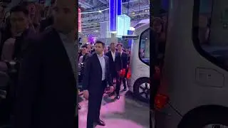 David Beckham Visiting WeRide Robobus at BEYOND Expo 2024