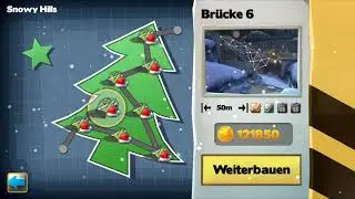 Bridge Constructor: Snowy Hills 6 (121.850 Points)