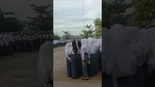 Suasana upacara hari ini di SMAN 1 Wonomulyo Polman Sulbar
