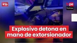 Comas: extorsionador intenta dejar explosivo en farmacia pero explota en su mano