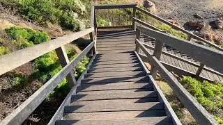 Walking down to Bells Beach