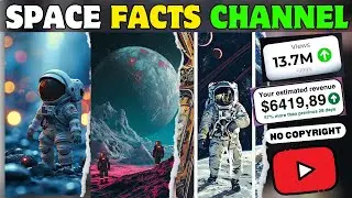 Create A Faceless Space Facts Channel By Using Free AI Tools!