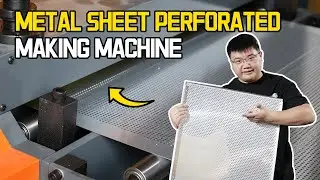 How To Perforate Sheet Metal? KINGREAL Precision Metal Sheet Perforated Making Machine