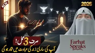 😱 Ya 3 Kam Kr Lain Apki Sari Zindgi Ibadat Main Shumar Hogi | Farhat Hashmi Lecture 2026