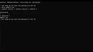password generator! using python