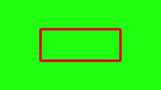 Red Animated Rectangle Box Green Screen