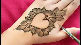 Valentine special mehndi design for back hand | easy simple mehndi design | mehndi ka design| mehndi