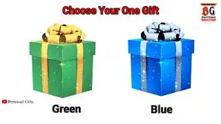 Choose Your Gifts 🎁 Green vs Blue #gift 😍 #giftbox #giftsbox