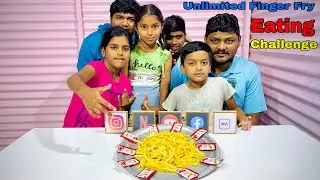 Unlimited Finger Fry Eating Challenge And Guess The App 😳 