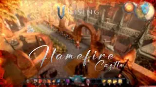 Flame Fire Castle 🔥 | Cozy Vampire Base with No Mods! V Rising
