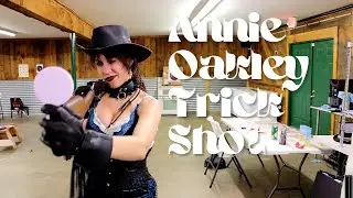 Gun Bunny Learns Annie Oakley Trick Shot Ft. @exhibitionofthebizarre