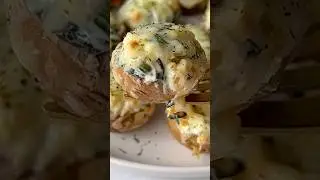 Spinach Stuffed Mushroom 😋|#shorts#streetfood