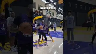 LeBron was only allowed 2 dribbles in this drill 😅 (via @lakers)