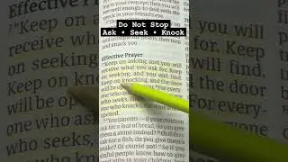 Do Not Stop💗Ask, Seek, Knock Until God Answers | Matthew 7:7-8#short #bibleverse