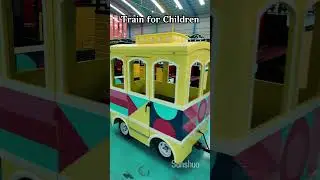 Colorful train rides for children, shopping mall train for sale #trainforsale #trainforkids