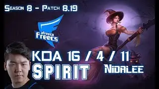 AFs Spirit NIDALEE vs GRAVES Jungle - Patch 8.19 KR Ranked