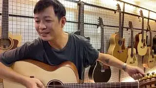 Review mẫu classic giá rẻ, cần nhỏ cho người mới tập,bấm nhẹ tay. Guitar Trần CHD-15 giá 1,55 triệu.