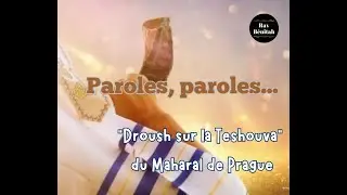 Paroles, paroles... (Droush sur la Teshouva du Maharal) - 2