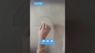 Sand Art 🌧️🌧️🌧️Rain#rain #monsoon #viral #trending