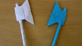 How to Make a Paper Battle Axe - Easy Tutorials