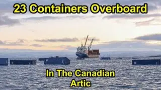 Deckhand Goes Into The Ice Cold Water When Barge Flips Over.