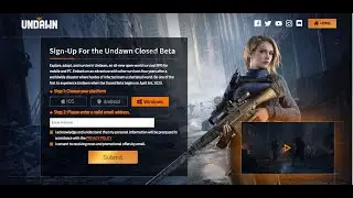 Undawn Close Beta Test Open Register
