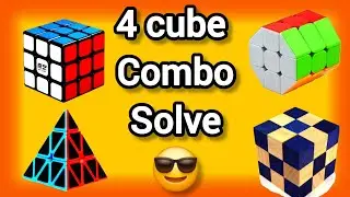 4 Cube combo solving / Rubik's Cube solve / MH Cube solving