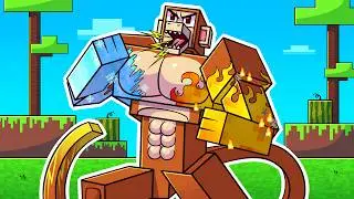 I Survived 100 DAYS as an ELEMENTAL MONKEY in HARDCORE Minecraft!