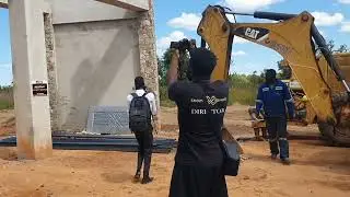 FILMING A CONSTRUCTION SITE IN MARONDERA ZIMBABWE