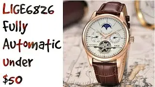 LIGE6826 Fully Automatic Open Heart wristwatch full review in English