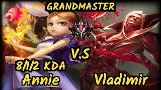 Annie Bot (ANNIE) vs VLADIMIR - 8/1/2 KDA TOP GAMEPLAY - NA Ranked GRANDMASTER