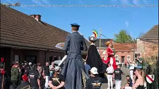 👨‍✈️✈️ Over and Out. Fanfare de Moulbaix-Ligne. Inauguration Géant Robert Corbeel.