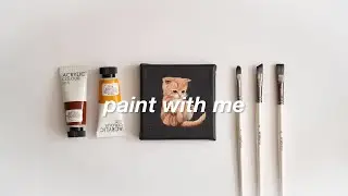 🌱  paint a cat with me / trying out wet palette 🐈