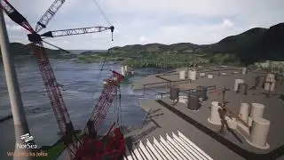 BIM-Animated Video of Floating Offshore Wind Production Facility on the Norwegian West Coast