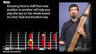 Chapman Stick Basic Free Hands Technique 4 Melody Movement with Greg Howard