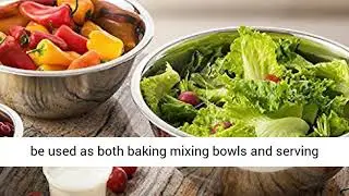 Stainless Steel Mixing Bowls by Finedine (Set of 6) Best Seller Mixing Bowl on Amazon