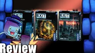 Exit: Game The Stormy Flight, Enchanted Forest, & Cemetery of the Knight Review - with Tom Vasel
