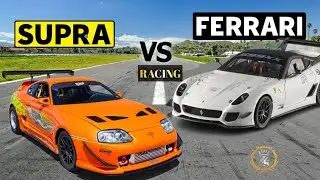 Ferrari 599xx 2010 vs Toyota Supra ❤️&zwj;🔥 tracing 400 km h Forza horizon 4 
