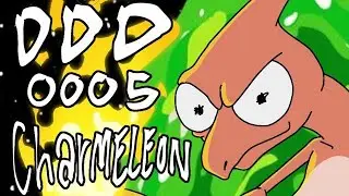 Drawing Charmeleon in the Rick and Morty Art Style - Daily Dumb Doodles
