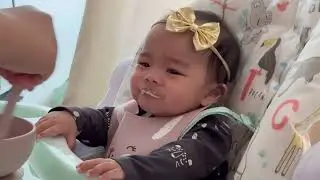Baby&rsquo;s first solid food | baby rice | broccoli puree | steam blender and baby food maker