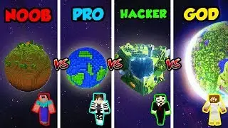 NOOB VS PRO VS HACKER VS GOD | PLANETA V MINECRAFTU! 🌍😂