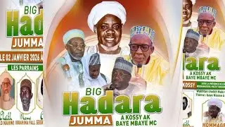🔴DIRECT ] Hadara Jummah avec Baye Mbaye MC Niass Ce Vendredi 02 Janvier 2026 &agrave; Kossy Baye