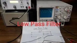 To Construct a RC Low Pass Filter and draw its frequency response curve.