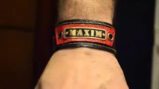 Personalize Steampunk bracelet . Your choice of Name.