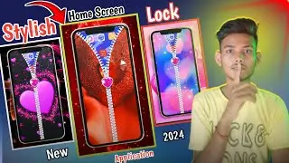 How To Set Zip lock | Zip lock kaise lagaye | Mobile Home Screen Stylish Kaise Banaye | zip lock App